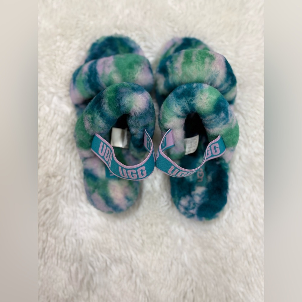 UGG Multicolor Fluffy Slippers